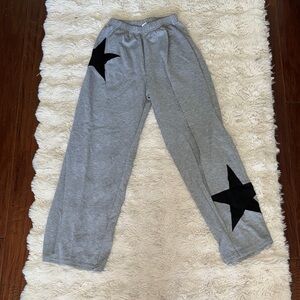 Gray Kids Bottoms with Black Star Accents